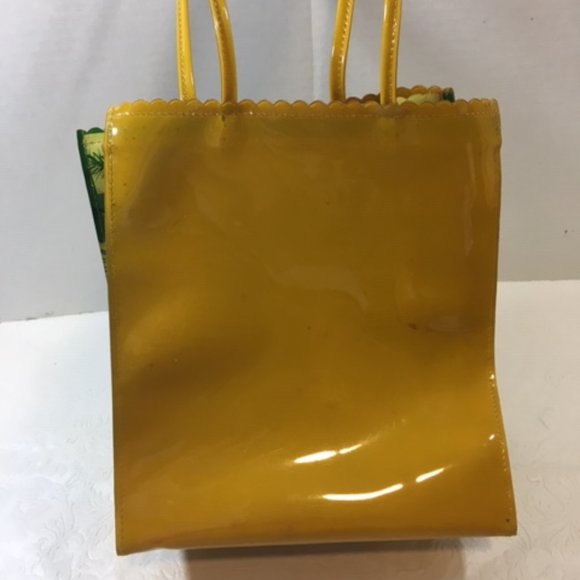 Liz Claiborne Vinyl Mini Merry Christmas Tote Bag 9x4x8 - Picture 3 of 12